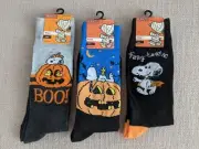 Peanuts Halloween Socks Gift Set Boo Fang-tastic Vampire Jack-o-Lantern