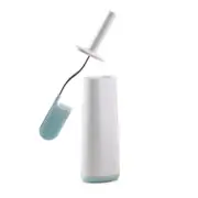 Joseph Joseph Flex Bathroom Toilet Cleaning Brush w/Holder/D Shaped Bristles BLU