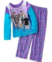 ONE DIRECTION Pajamas Girls 4/6 NEW 1D Purple Shirt Pants Pjs Set Harry Styles