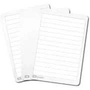 30PK Quartet Flex A4 Gloss Frameless Whiteboard Plain/Lined Double-Sided Board