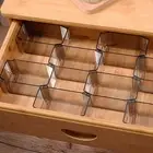 6pcs/set Drawer Divide Box Durable Useful Plastic Drawer Organizer Dividers