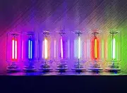 USB Retro Car Lamps, USB LED Light for Car Interior Touch Control LED Night Light 90s Interior Lamp Car Portable Mini Glass Bottle LED Night Light for Car Bedroom(7PCS)