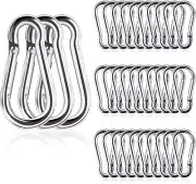 Small Carabiner Ciip, 30Pcs 1.57Inch Mini Carabiners Clips, M4 Stainless Spring