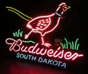 20"x16" South Dakota State Pheasant Hunters Beer Neon Sign Light Real Glass