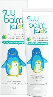 Suu Balm Kids - Itch Relief Cream, Menthol & Ceramide Moisturiser (75ml) 200 ml (Pack of 1) White