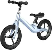 Balance Bike Tricycle Trike Children's Balance Bike, Ultra Light Outdoor Children's Magnesium Alloy Slide Car Beginners No Pedal Training Bicycle 2-6 Years Old, 3 Colors, 85x50cm (Color : Blue)