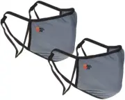 K&N 88-0520G TWO LAYER FACE MASK GRAY PACK OF TWO