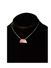 Nordstrom BP half Circle Paperclip Chain Necklace NWT