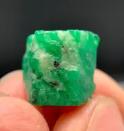 21ct | Terminated Top Green Beryl Var Emerald Crystal Specimen | Swat, Pakistan