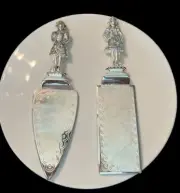 Neiman Marcus Silver plate Cake Pie Dessert Servers Set Beautiful!