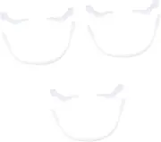 [ARTIBETTER] Glasses Holder Eyeglass Accessories Earhook Glasses Ear Hook Grip Glasses Retainer Mini Loaf Pans with Lids Safety Eyewear Retainers Glasses Eyeglass Holder White