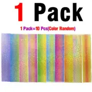 10pcs/Pack Fish Scale Skin Lure Colored Laser Paper Film DIY Sticker Accessories