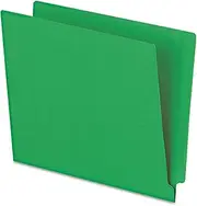 Pendaflex Reinforced End Tab Folders, Two Ply Tab, Letter, Green, 100/Box