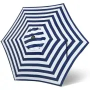 7.5 ft Patio Umbrella Replacement Canopy, Market Umbrella Blue & White Stripe