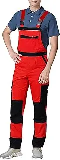 [Tiaioang] Work Bib and Brace Overalls, Brace Dungarees Men, Multipockets Heavy Duty Workwear Protective Bib-Pants Bib Trousers Work Trousers for Man Work Pants