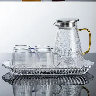 歐式水晶玻璃長方形托盤創意水果盤刻花茶幾水杯盤干果盤茶盤