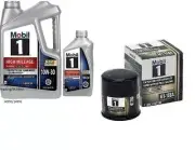 Mobil1 M1-108A Engine Oil Filter & 6 Quarts Mobil1 10W30 Full Syn. H/M Motor Oil (for: Smart)