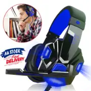 Gaming Headset With Microphone Deep Stereo Computer Game Headphones Bass