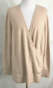 New Ann Taylor Womens Pullover Sweater Pink Blush Nylon Wool Alpaca Large