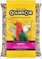 GOLDEN COB Parrot 10kg Nutritious Seed Mix Pet Bird Balanced Diet Vitamin A D3