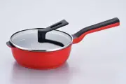 Remy Pan Mini Deep Fry Pan 20cm 2L with Glass Lid Red