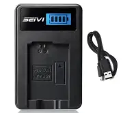 Battery Charger for Sony Alpha NEX-3, NEX-3N, NEX-C3, NEX-F3 Digital Camera