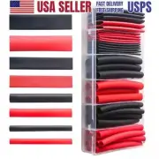 45pcs 3:1 Ratio Adhesive Lined Heat Shrink Tubing Kit Industrial Shrink Wrap