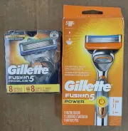 Gillette Fusion5 Power Razor - 1 Gillette Power Razor Handle + 9 Blade Refills