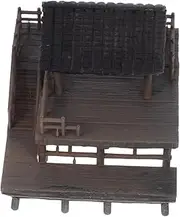 Abaodam Tiny Pavilion Ornament Micro Landscape Decor for Aquarium Miniature Pavilion Statue for Fairy Garden