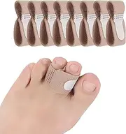 8 PCS Toe Splint Wraps Non Slip Hammer Toe Straightener for Broken Toe, Crooked, Overlapped, and Hammer Toes-Women and Men