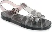 [JIOMIJIOMI] Toddler Sandals Jelly Shoes Girls Unisex Boy Flat Retro Slides Clear Kids Water Slippers Slingback Summer Beach Size 8 Adjustable Buckle Glitter Dress Soft