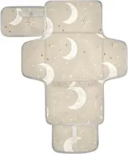 Reusable Diaper Changing mat with Tissue Pocket Diaper Changing pad Travel Lightweight & Foldable Changing Station