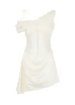 DE LA Vali Brulee Silk-satin Corset Mini Dress - Ivory - 10 (UK10 / S) 10 (UK10 / S)