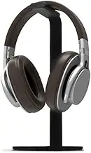 Headset Stand Headset Holder Headphone Holder High-end Headphone Stand Metal Headphone Hanger Display Stand for Most Headphones Sizes Desktop Headset Holder (Color : Black)