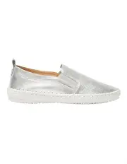 [Active Flex] Riva Sneakers in Silver Leather