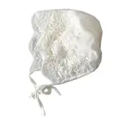 Baby Girl Lace Cotton Hat Toddlers for Sun for Protection Breathable Cap Suck Sw