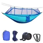 Camping Hammock with Mosquito Net - Ultra Lightweight Durable Blue