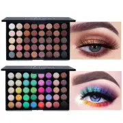 Eyeshadow Palette Makeup 40-Colors Cream Eye Shadow Matte Shimmer Cosmetic Set☆