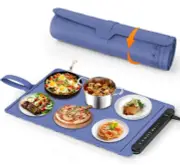 Food Warming Tray: Roll Up Silicone Heating Mat for Food