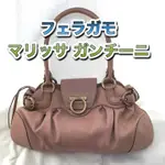 SALVATORE FERRAGAMO GANCINI系列 MARISA 皮革 日本直送 二手