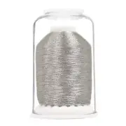Hemingworth Machine Embroidery Polyester Thread Silver Metallic 700m