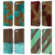 OFFICIAL ALYN SPILLER WOOD & RESIN LEATHER BOOK CASE FOR APPLE iPOD TOUCH MP3