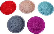 Sunxtzyl 5PCS Silicone Flower Shape Cake Pans, Non Stick Rose Cake Pan Set, Easy to and Safe for Oven, Microwave, Dishwasher, Ideal for Birthday Wedding Festival Parties Cakes