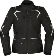 Modeka Elaya Ladies Motorcycle Textile Jacket, black-white, Size 38 for Women Black White