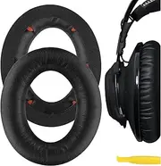 Geekria QuickFit Replacement Ear Pads for HyperX Cloud Revolver/Revolver S Gaming Headphones Ear Cushions, Repair Parts (Black)