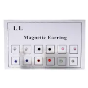 12Pcs Nose Rings Magnet Non Pierced Unisex Fake Piercings Mixed Colors Lip Ear Tragus Cartilage Rings for Party
