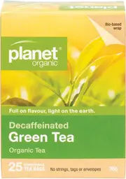 Planet Organic Herbal Tea Bags Green Tea Decaffeinated 25pk