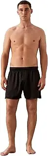 [Calvin Klein] Men's Silk Boxer Boxer, Black