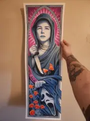 Steven Luros Holliday Signed Ghostface Sydney Prescott Print