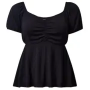 TORRID Babydoll Rayon Slub With Side Cutouts Top NWT Size 4X